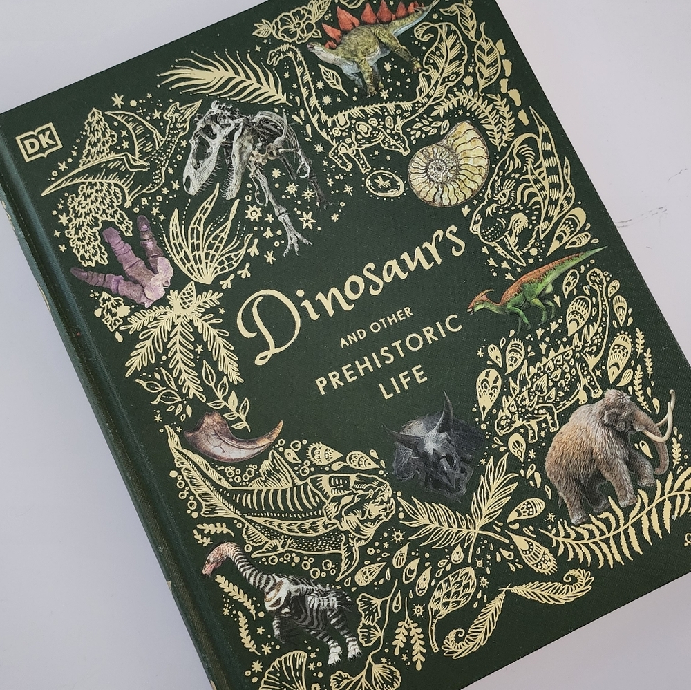Dinosaurs and Other Prehistoric Life Hardcover Book - Green